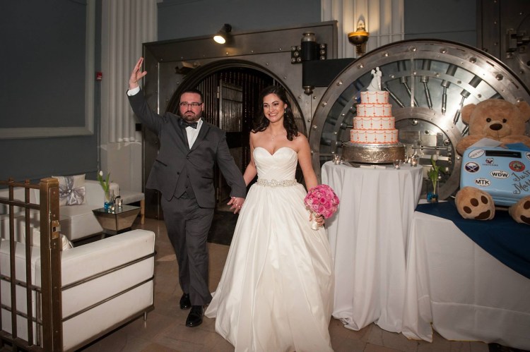 Wedding reception old bank