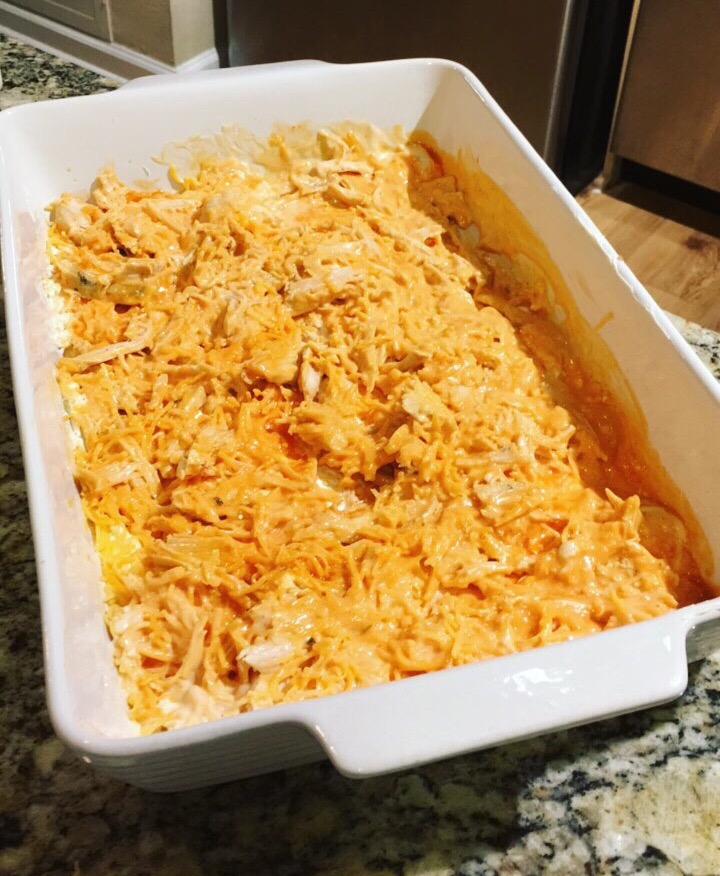 Turkey wing dip with Thanksgiving leftovers