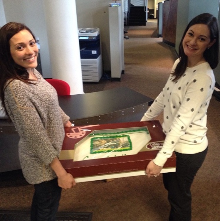 Client cake delivery