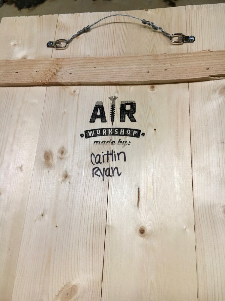 Back of Christmas card holder