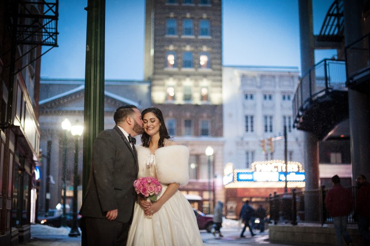 Winter wedding upstate new york