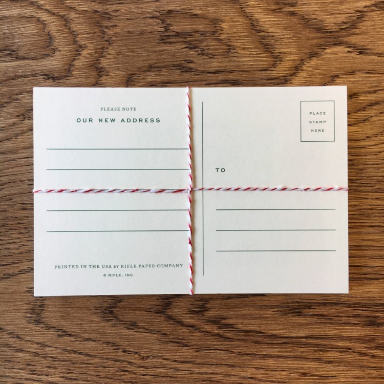 Rifle Paper Co. Moving Announcement